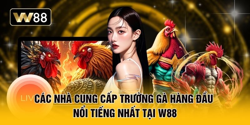Các nhà cung cấp trường gà hàng đầu nổi tiếng nhất tại W88