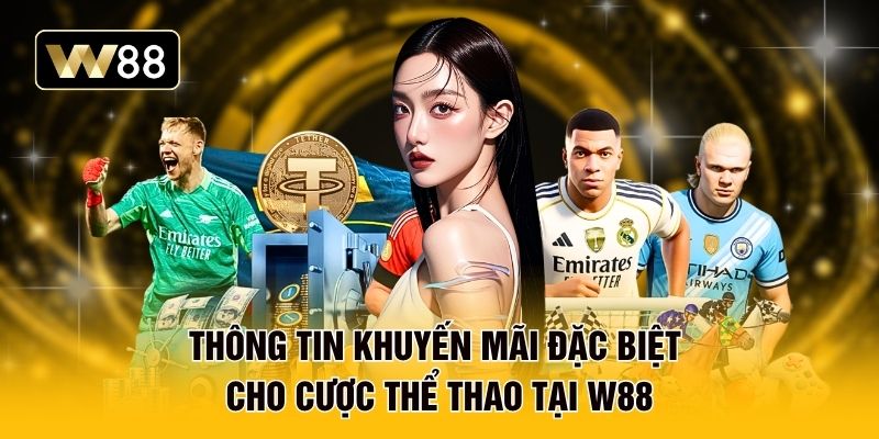 Thông tin khuyến mãi đặc biệt cho cược thể thao tại W88